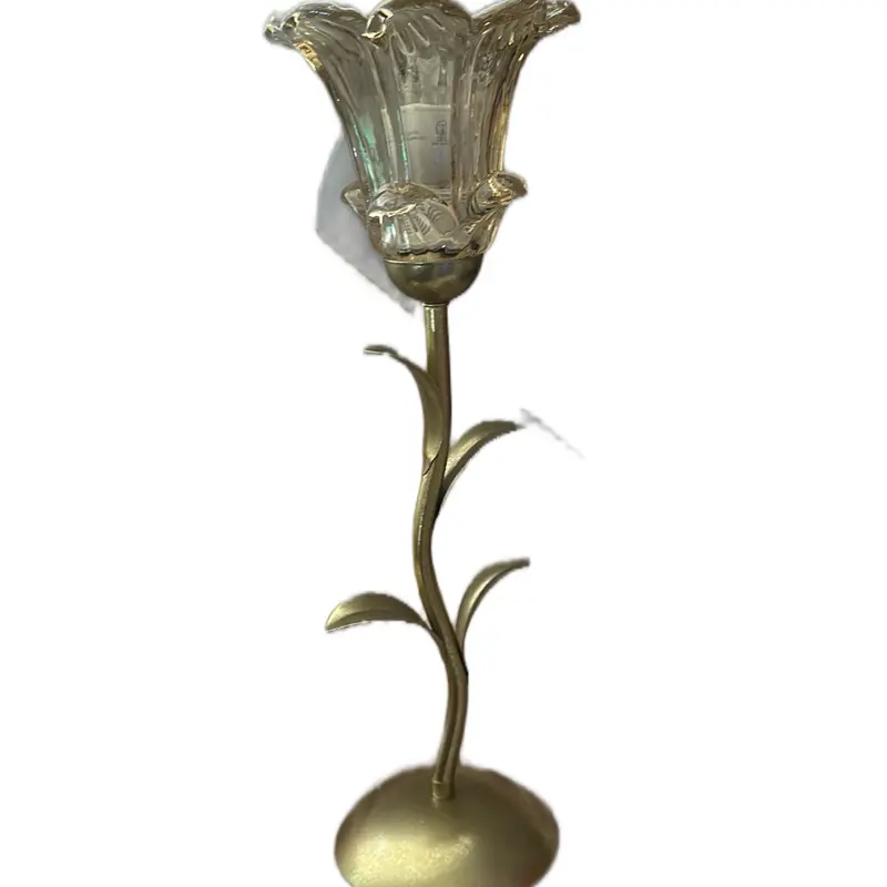 Lotus Flower Lamp,,Table Lamp,Unique Glass Lamp, Height Adjustable Candle Lamps, Home Bedroom Decor, Birthday Gift, Mother's Day Gifts, Gift for Women