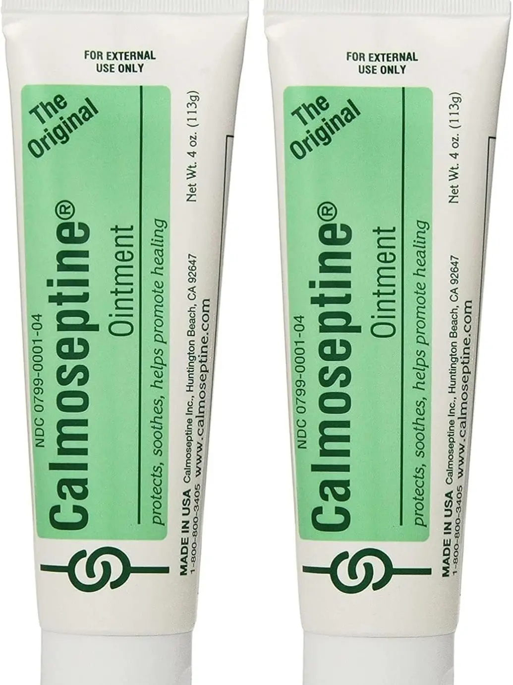 Calmoseptine Ointment Tube, 4 Ounce (Pack of 2)