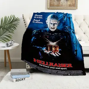 Hellraiser Fantasy Horror Suspense Movie Blanket for Sofa Blankets Microfiber Bedding King Lid Knee Bed Decorative Fleece