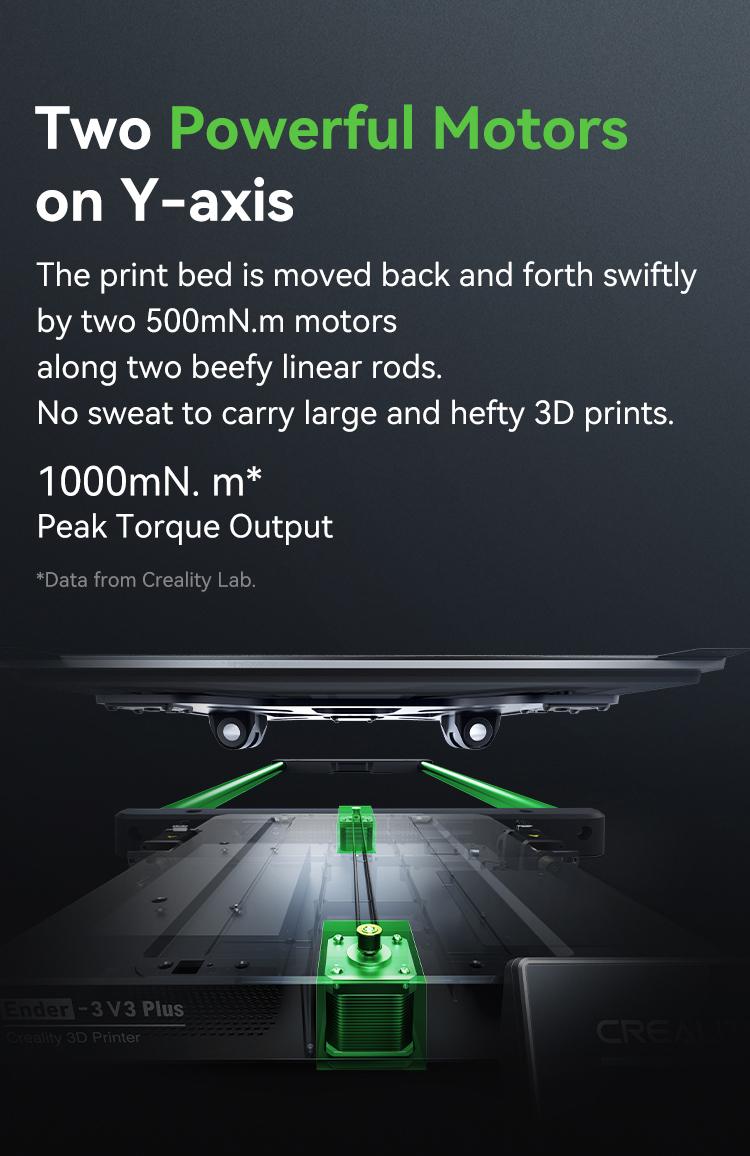 Creality Ender-3 V3 Plus 3D Printer - Dual Motors, CoreXZ Tech, Clog-Free Extruder, and Quick-Swap Nozzle Wifi Creality Ender-3 V3 Plus 3D Printer - Dual Motors, CoreXZ Tech, Clog-Free Extruder, and Quick-Swap Nozzle Wifi