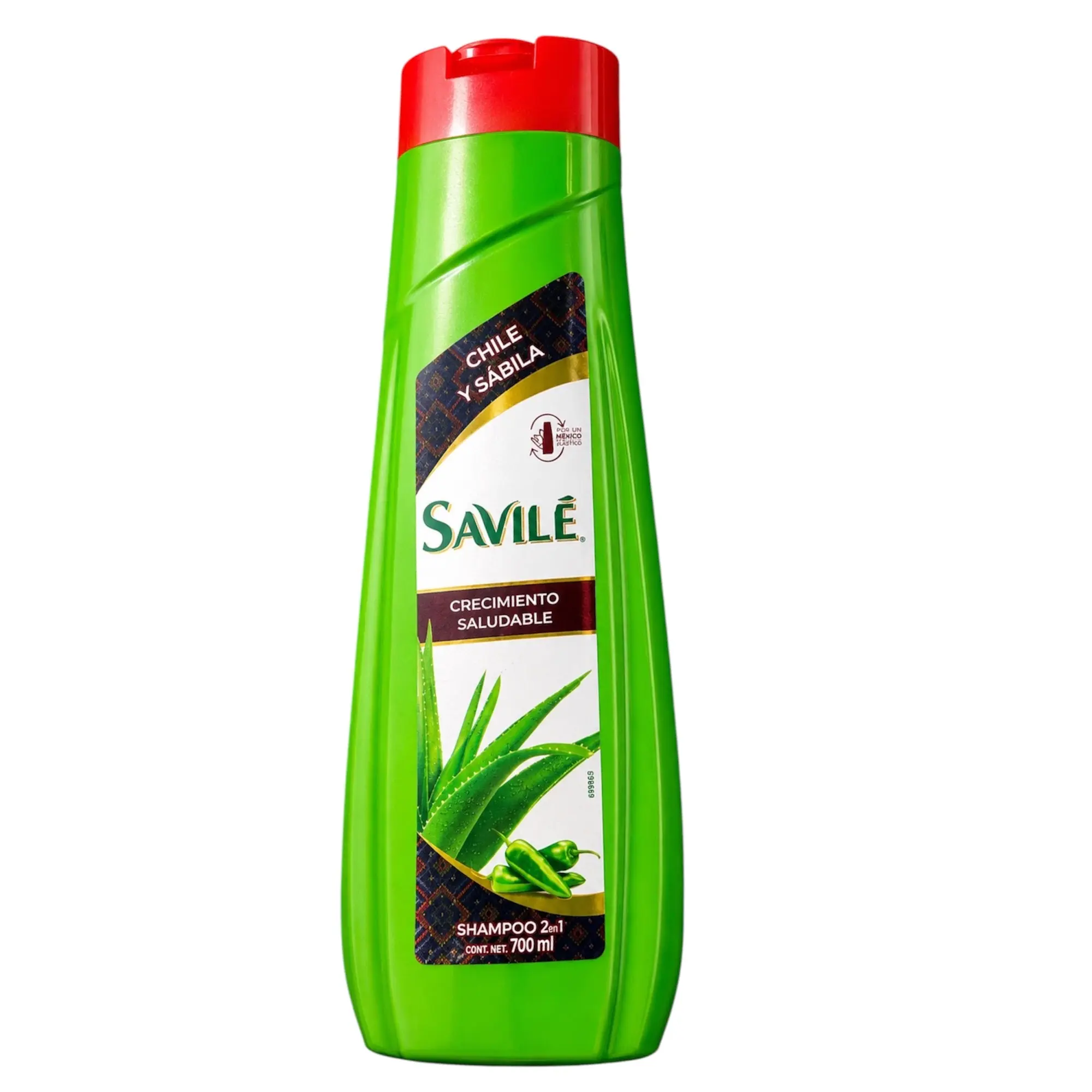 Savile Mexican Shampoos 2 in 1--1 PACK with 700ML Aloe - Gentle Cleanser for Daily Haircare
