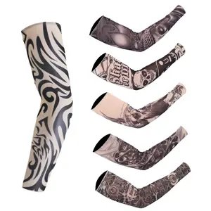 6-Pack Tattoo Compression Sleeves, Arm Sleeves with Tattoo Covers, Sunscreen and Temporary Tattoo Sleeves, Unisex and Stretchable.