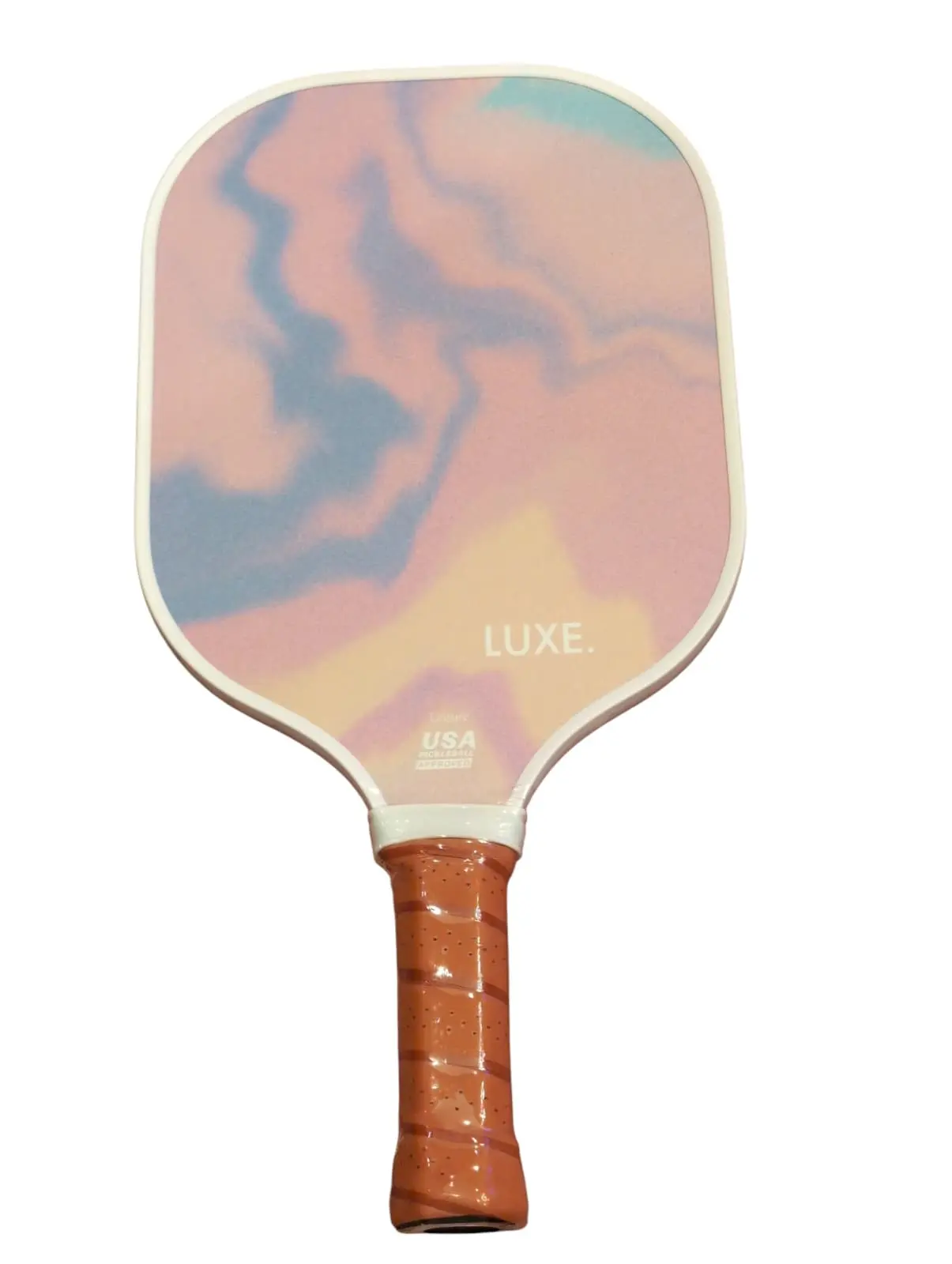 LUXE. Watercolor Pickleball Paddle with Aesthetic Design Fiberglass Surface & Honeycomb Polymer Core USA Approved