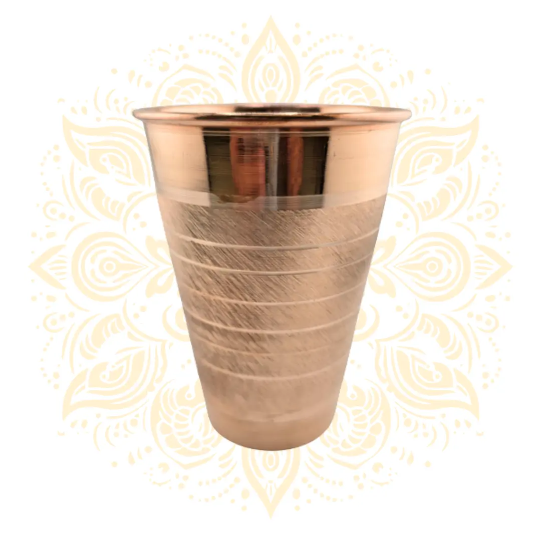 Copper Ayurvedic Drinking Glass 5"