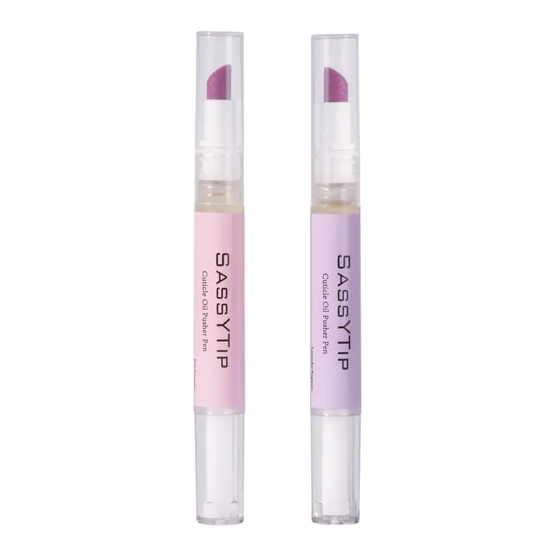 SASSYTIP 1pc Ceramic Cuticle Pusher & Jojoba Oil Nail Growth Pen - Adult Nail Care Tool with Precise Tip for Gentle Cuticle Work, Durable Ceramic Material, Moisturizer Nourishment