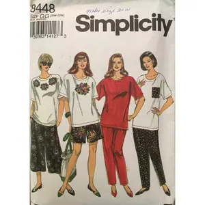 Simplicity 8448 Sewing Pattern (Vintage) CUT
