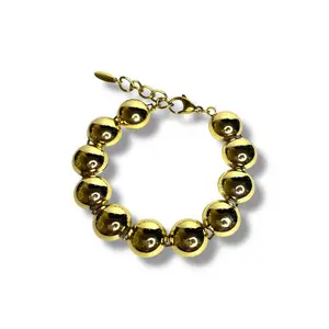 Gold Filled 14K Bead Bracelet Size 8-9”