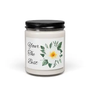 Soy Candle - "You're The Best" Floral Scented Candle (9oz)