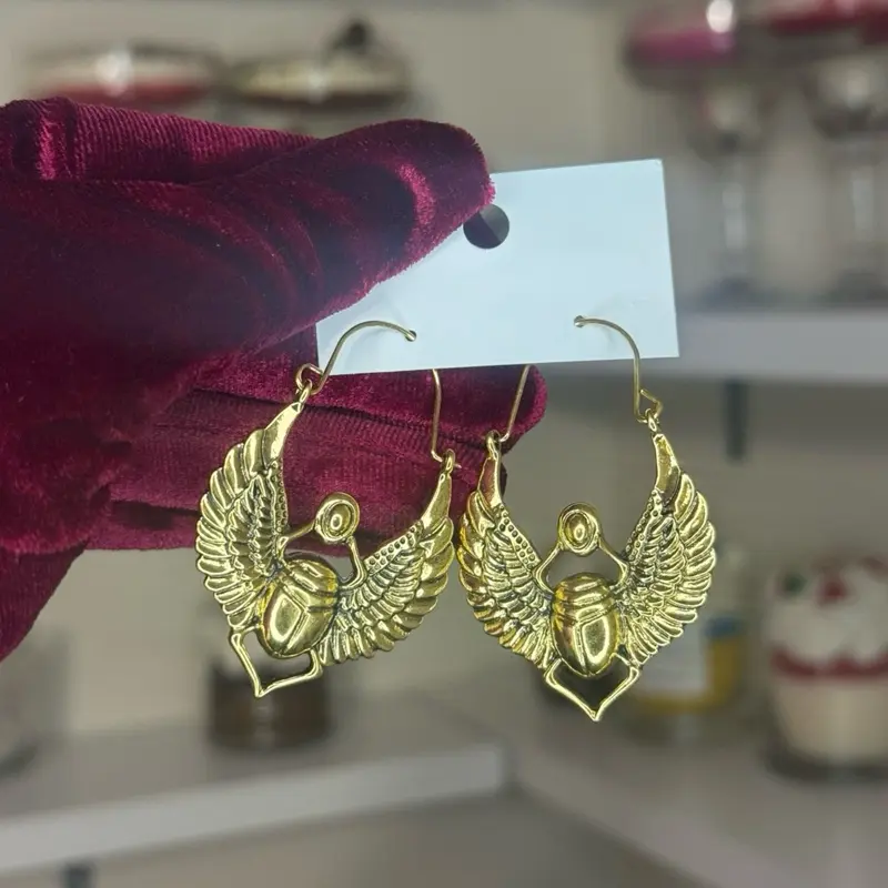 Egyptian beetle earrings Egyptian beetle earrings