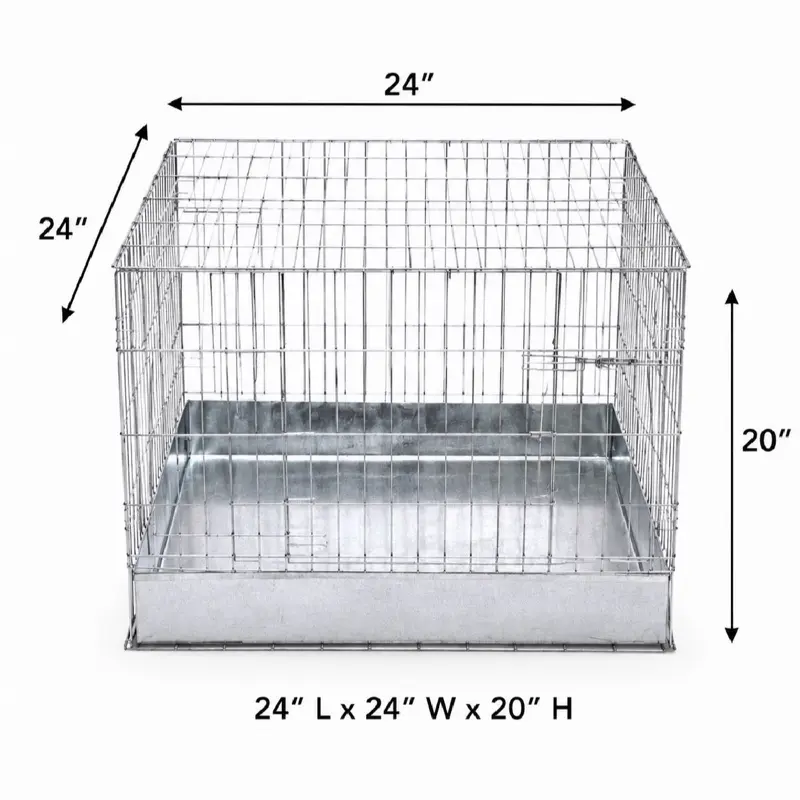 Metal cage (1) 24x24x20 Metal cage (1) 24x24x20