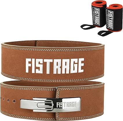 Powerlifting Weight Lifting Lever Buckle Leather Belt for Heavy Lifting, Strength Training & Powerlifting. Perfect for Gym Gear, Workout, Training, Muscle Gain, Squats, Deadlifts, Strength Goals, Bodybuilding, Crossfit, and Weightlifting.