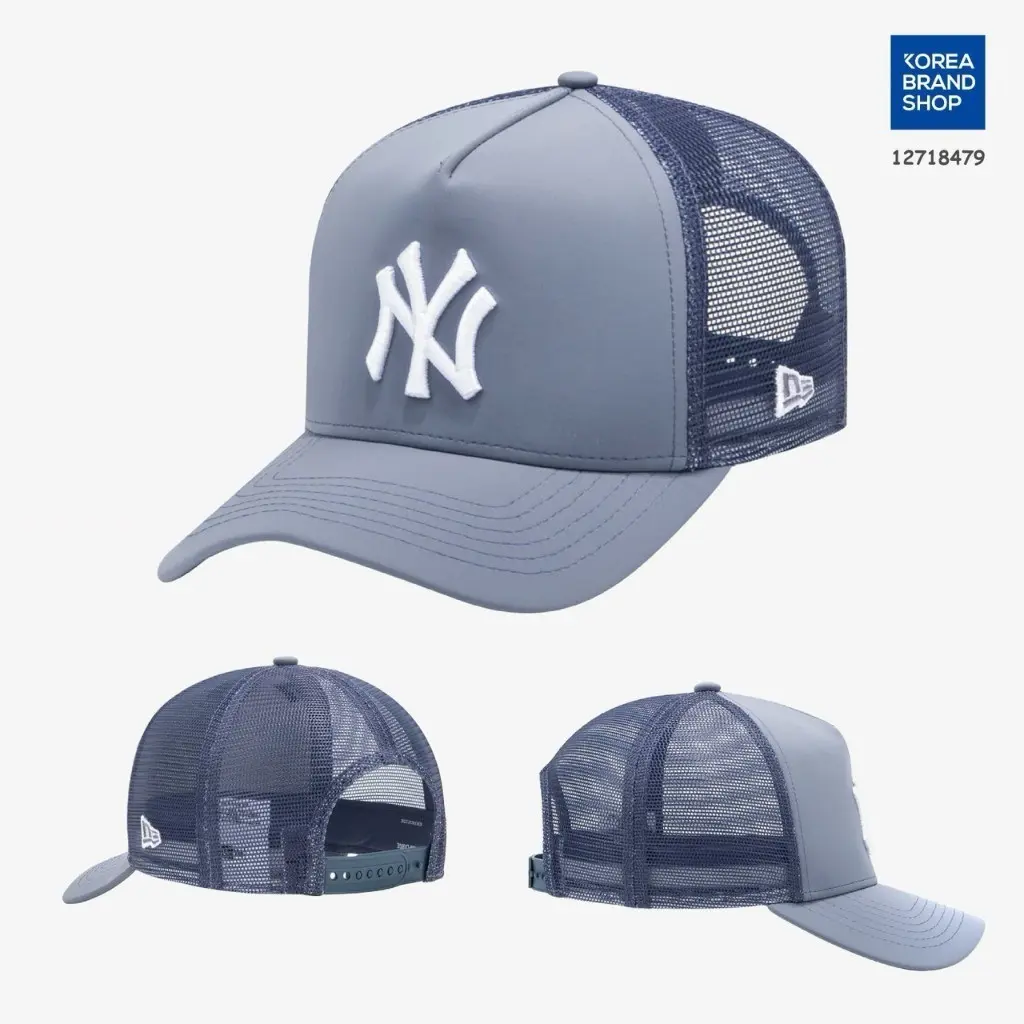 New Era MLB NY Yankees & LA Dodgers 9FORTY Adjustable Mesh Trucker Baseball Cap – Curved Brim Snapback Cap for Men Women, Back to School 2026 Campus Streetwear