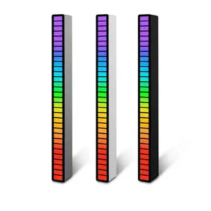 RGB LED light bar flashes to music 16 MILLION COLORS controlled by super sensitive sound sensor, PC decorative light, room decor
