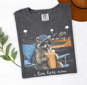 Racoon Funny Ballfield Dark Only Baseball Mama Style Shirt, Baseball Softball Tournament Tee, Softball Ball Mom Gifts