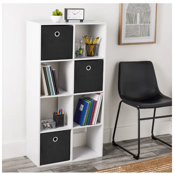Mainstays 8 Cube Storage Organizer, White
