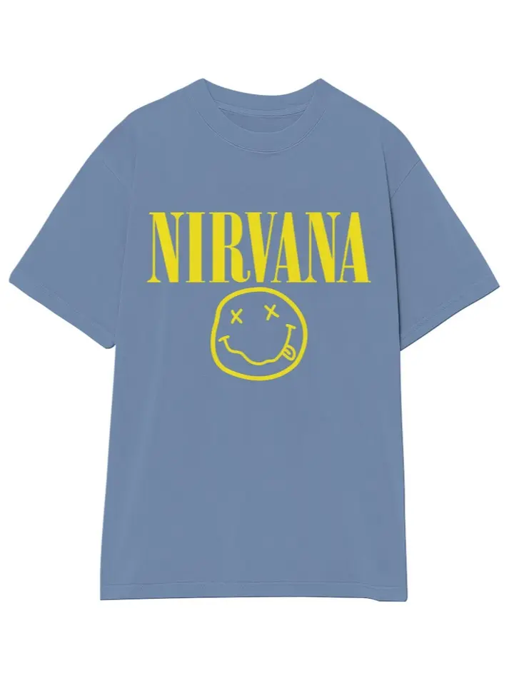 Nirvana Classic Smiley Graphic Vintage Tee, Sweatshirt, Hoodie