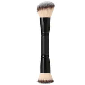 Double-ended Foundation Brush Multifunctional Makeup Brushes, Contoured Foundation Brush, Contour Bronzer Makeup Brush, Ideal for Blending Liquid Powder Concealer Cream Blush Buffs, Essential Tool for Flawless Makeup