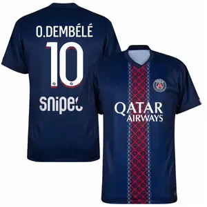 Unisex PSG 2026 Home Football Kit Breathable Tie-Dye Sports Set Short Sleeve Soccer Jersey & Shorts Casual Sportswear, Gift for Soccer Fans