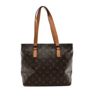 Pre-owned Louis Vuitton Monogram Coated Canvas Shoulder Bags Monogram Cabas Piano