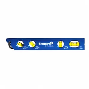 212 MAIN Empire Magnetic Billet Torpedo Level, 8.5 in. Hardware Alignment Tool with Acrylic Vials, Aluminum Body, I-Beam Shape for Precise Magnetic Alignment