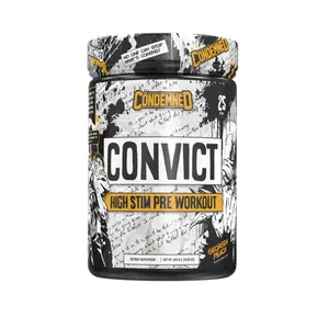 Convict Preworkout - High Stimulant Pre-Workout Supplement for Enhanced Focus & Energy - Ideal for Intense Gym Sessions & Fitness Enthusiasts