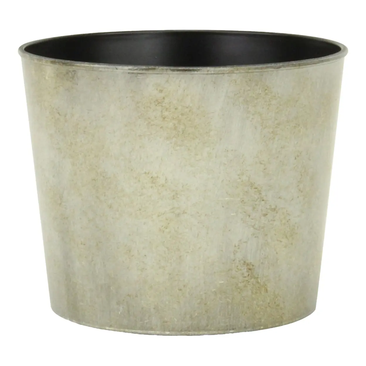 Cheungs PP-102LG 7 in. Round Tapered Recycled Plastic Planter, Light Gray