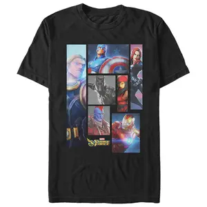 Men's Marvel Strike Force Character Shapes T-Shirt