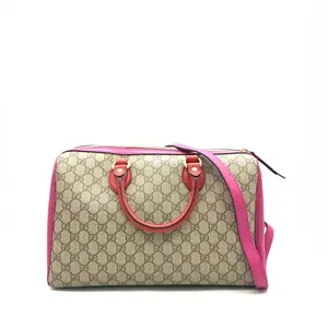 Pre-owned GUCCI canvas Shoulder Bags pink shoulder bag