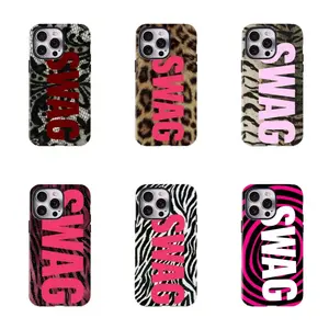 SWAG Millennial Hot Girl Phone Cases: Leopard Print | Zebra Print | Lace Trendy Cool Drop-Proof Protective Cases - Niche and Unique Styles for iPhone 16/15/14/13/12/11/17 ProMax Plus for Samsung phones,an excellent gift for men and women.