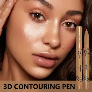 3D Dual-Ended Contouring Brush, Ideal for Beginners, Professional Makeup Tool, Precise Application, Comfortable Grip