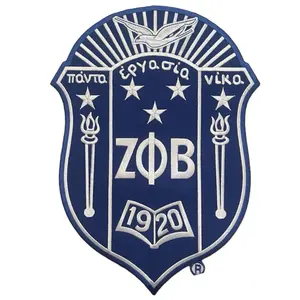 Blue Zeta Phi Beta patch.