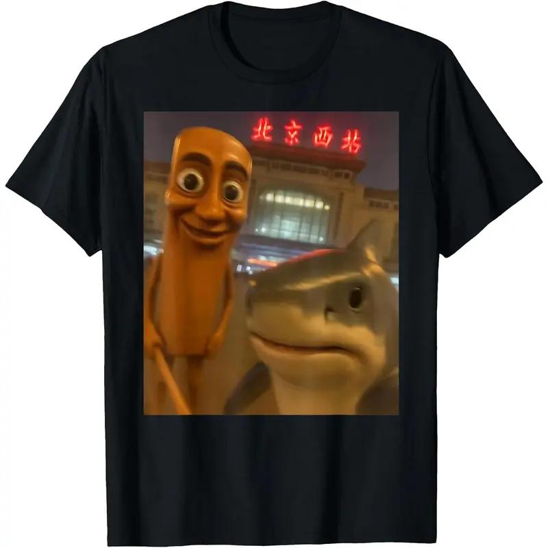 Funny Tung Tung Tung sahur tralalero tralala Selfie brainrot Cotton T-Shirt Women Men