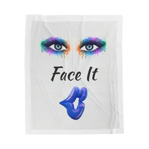 Dreamer's Gaze Fleece Blanket - Soft, Cozy, Warm & Comfortable - Travel & Flight Blanket