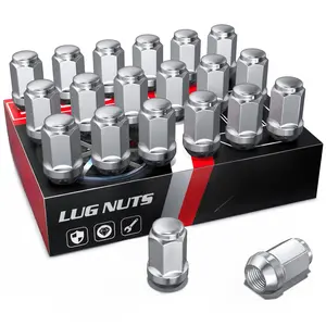 M12x1.5 Lug Nuts - Replacement for 2010-2019 Chevrolet Cruze, 2005-2009/2018-2024 Equinox, 1997-2012/2016-2024 Malibu, 2013-2024 Trax - Closed End Chrome Lug Nut(20 Pcs)