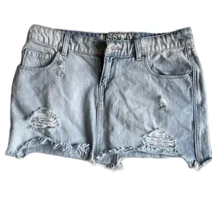 Mossimo Supply Co Distressed Cuffed Blue Denim Womens Size 9 Womenswear