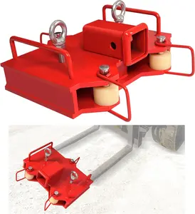 2'' Forklift Trailer Hitch Receiver 6500 LBS Capacity for Dual Pallet Forks Forklift Tow Hitch Attachment Adapter Universal Forklift Ball Hitch Mount Trailer Towing Adapter