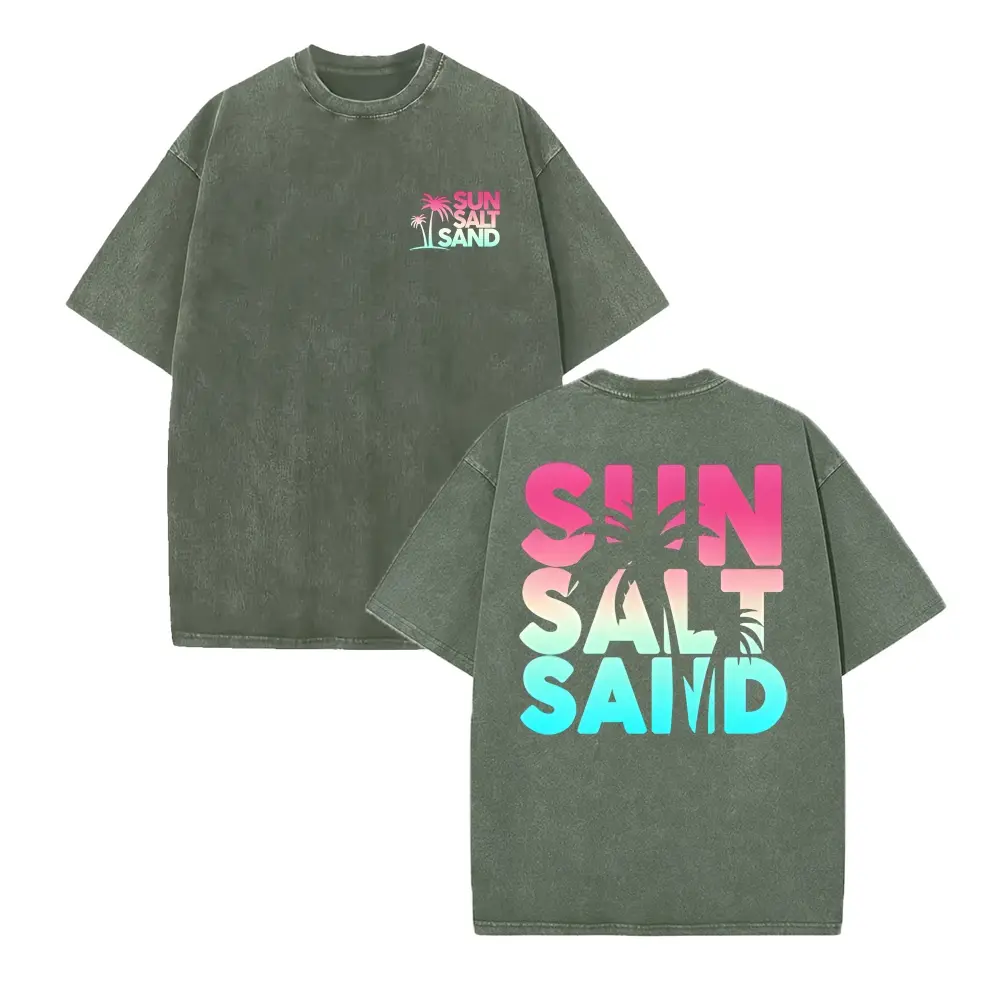 Washed T-shirt-Green