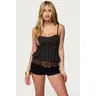 Kiya Striped Peplum Top