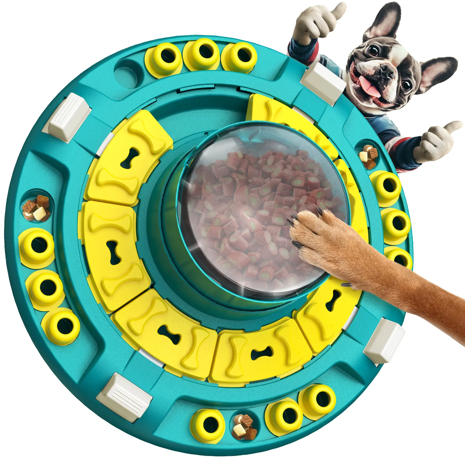 KADTC XL, 4 Levels in 1, Dog Puzzle Toy, Mental Stimulation & Slow Feeder