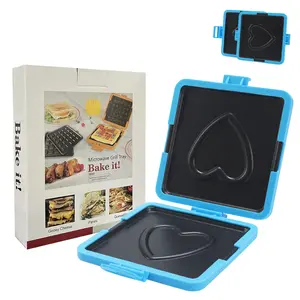 Hot-selling Microwave Toaster & Multi-functional Sandwich Maker with Universal Griddle, High-temperature Resistant Material for Even Heating, Enhances Food Texture & Flavor, Ideal for Home & Office Use