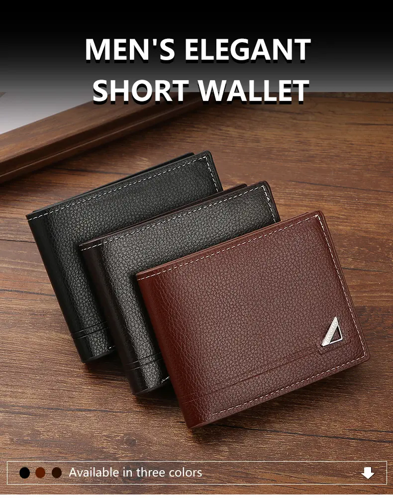 GOODBEE Men's Chic Durable Bifold PU Leather Wallet - High Capacity Card Holder with Card Slots Pocket for Casual Wear, Everyday Carry & Business Use, Durable Bifold Wallet