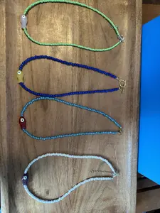 Beaded Necklace with Fish Pendent