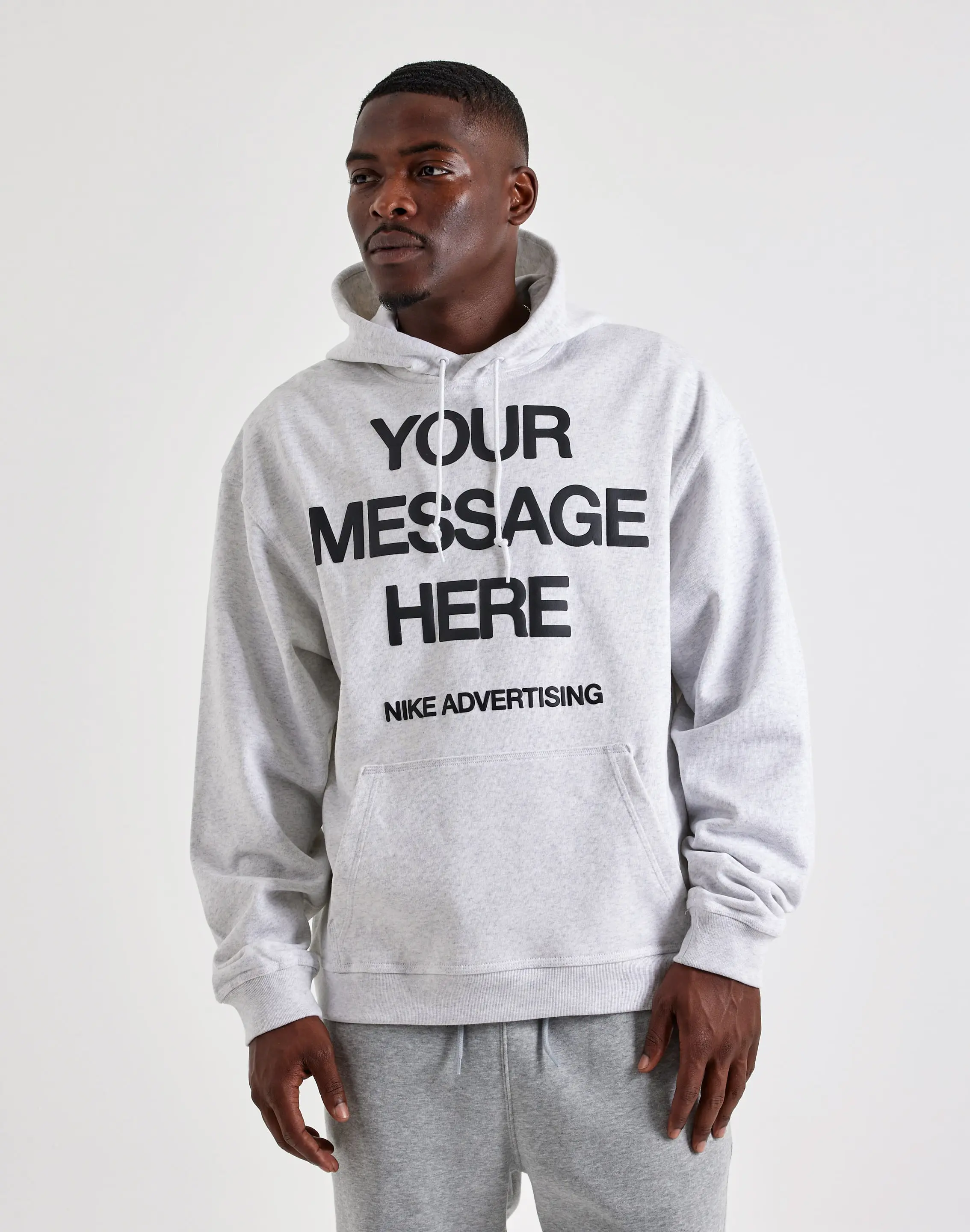 Mens Nike Your Message Here Fleece Hoodie