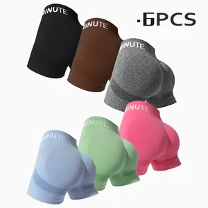 Hijesse High Waist Workout Shorts for Women | Letter Print Tummy Control Butt Lift Gym Shorts，Women's High Waist Workout Shorts, Scrunch Butt Gym Shorts, Athletic Shorts for Women