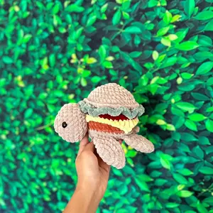 crochet cheeseburger turtle
