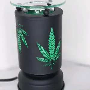 Green Leaf Touch Aroma Burner! Wax Warmer! Tart Warmer! Decor Fragrance Decoration Ornaments Gift Pack