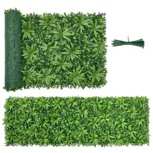 Artificial Plant Wall Panel 40 x 120 Inches, Boxwood Screen For Privacy Backdrop, Garden Fence Decor, Sun Protection Greenery Wall, Outdoor And Indoor Use, Fake Grass Wall For Weddings, Backyard Patio (1 PC)