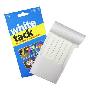 Reusable White Tack Multipack - Wall-Safe, Non-Toxic Removable Sticky Putty Multipurpose Removable Adhesive for Posters, Photo Frames and Decorations