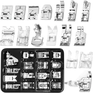 16 Pcs Sewing Machine Presser Feet Set, Sewing Machine Foot Fit for,,, Babylock, Elna,, New Home,, Necchi, and Most of Low Shank Sewing Machines