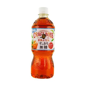 Suntory CRAFT BOSS Black Tea & Oolong Tea - Refreshing Sugar-Free, Fat-Free, Zero Calorie Japanese Iced Tea, 600ml Bottle